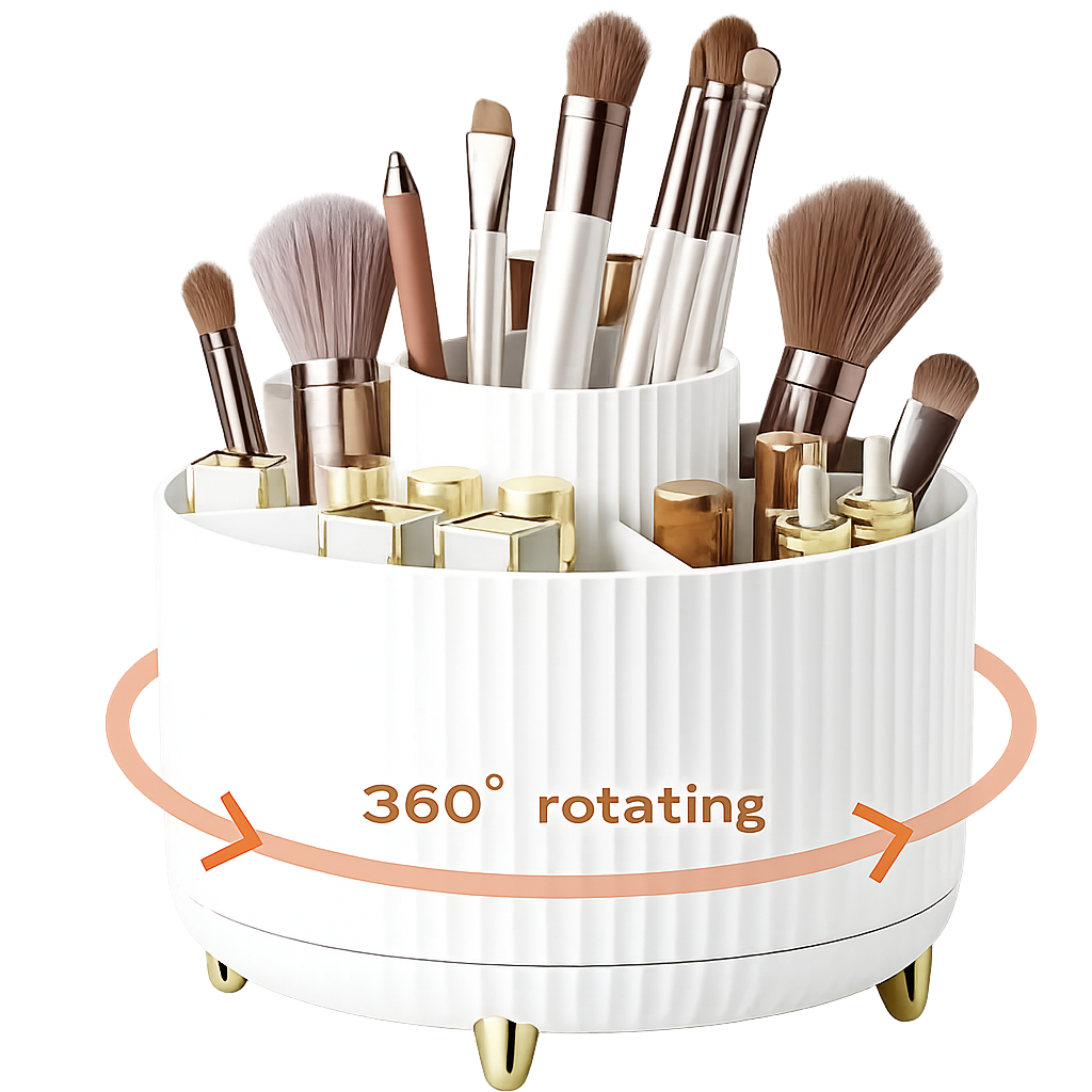 360° Rotating Makeup Organizer