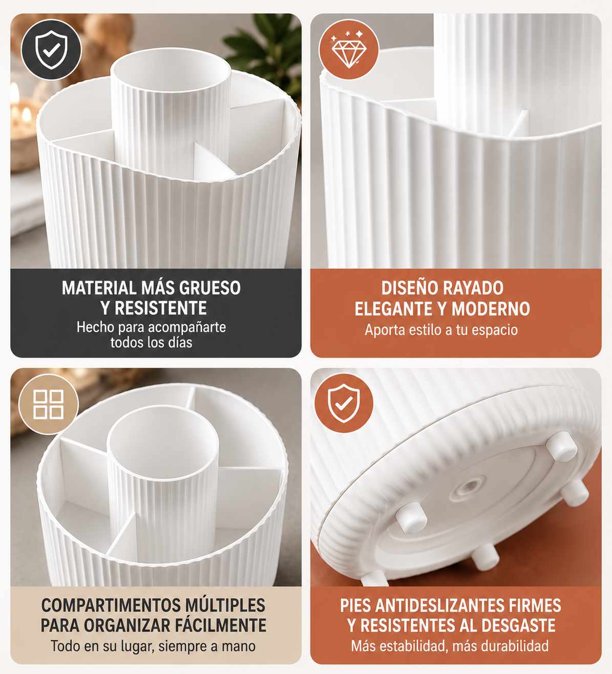 360° Rotating Makeup Organizer